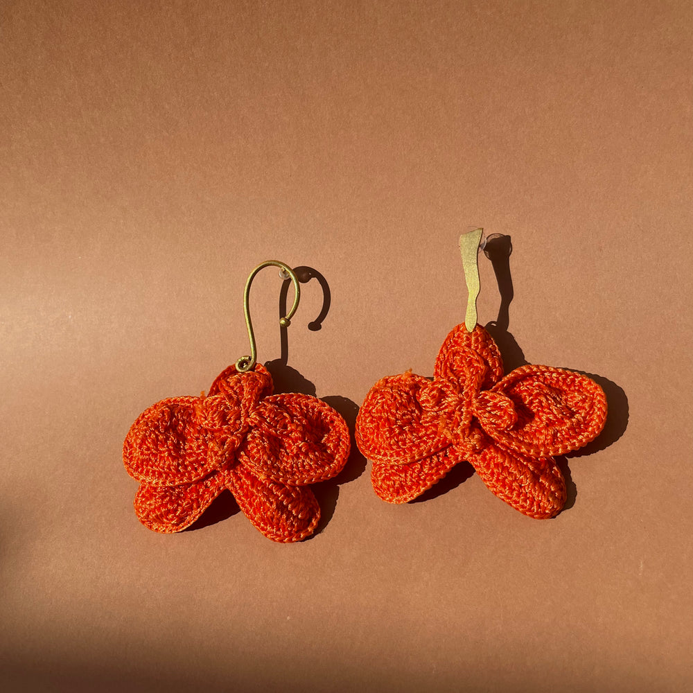 Boucles d'oreilles Orchidream - Orange